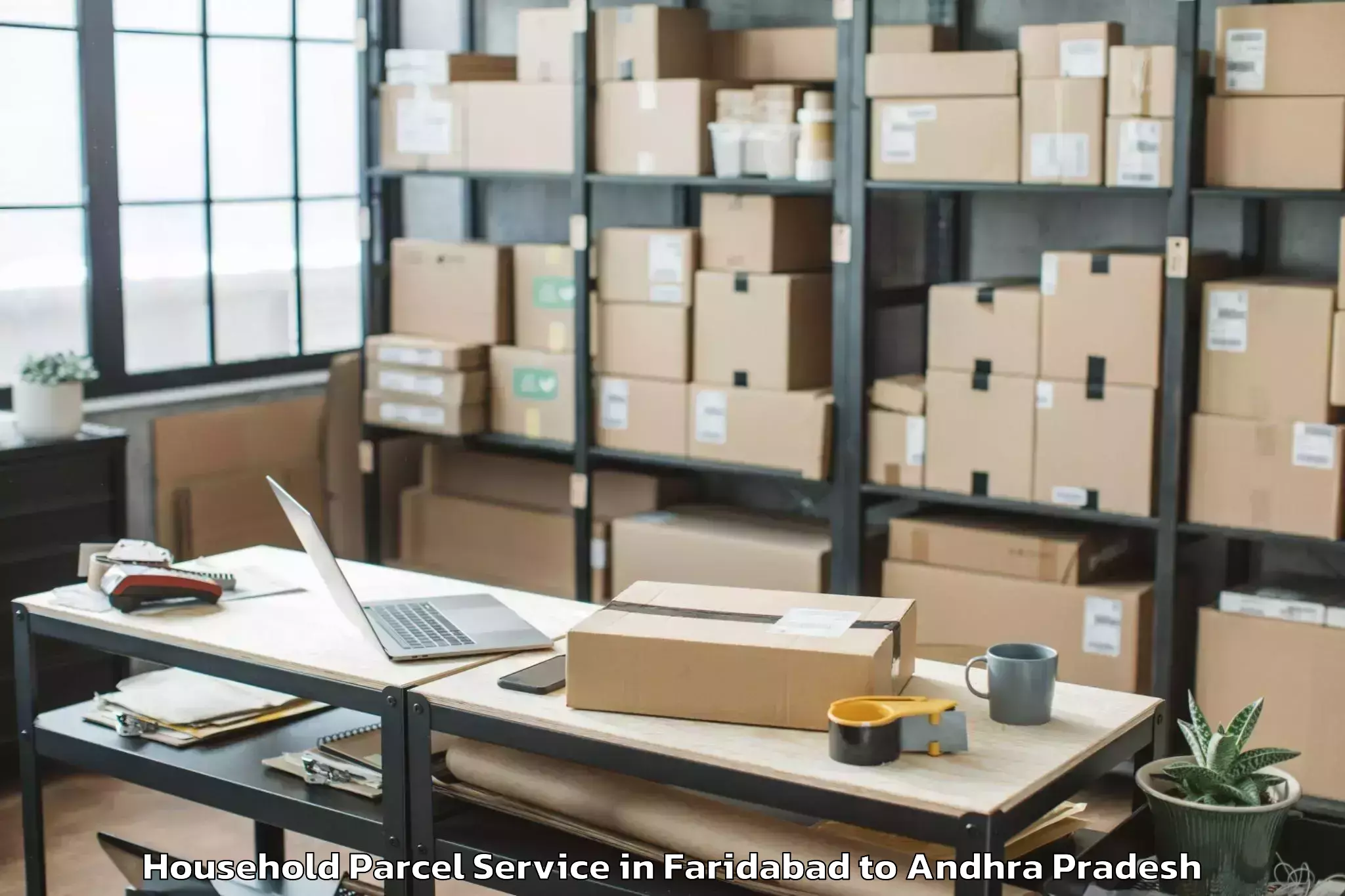 Book Faridabad to Addanki Household Parcel